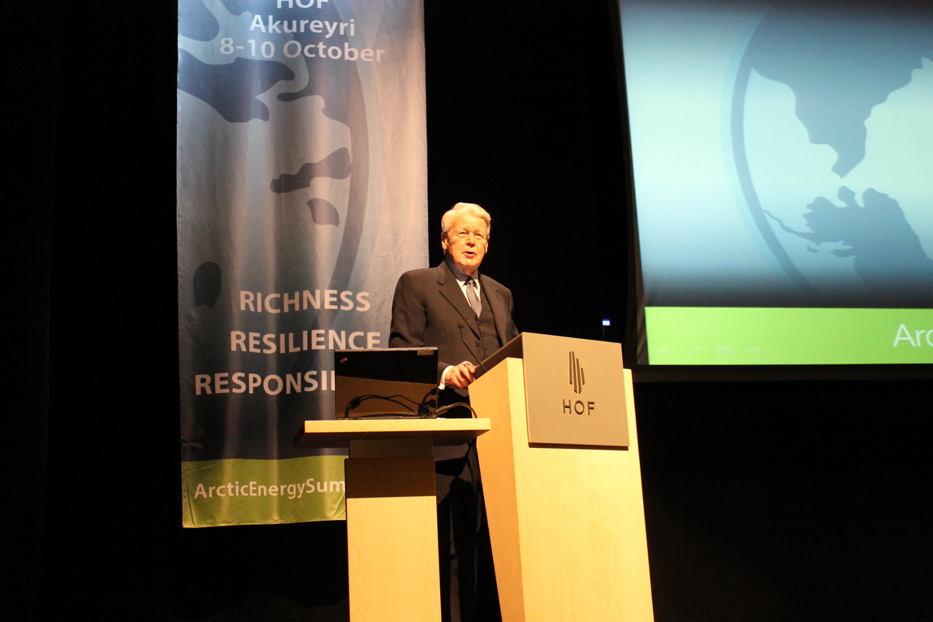 President of Iceland, Ólafur R. Grimsson at the Arctic Energy Summit