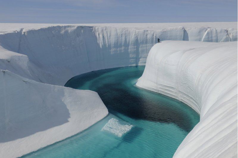 Ice is melting rapidly in the Arctic