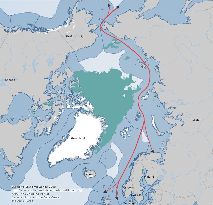 The Northern Sea Route.