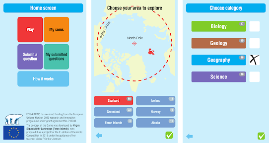 Arctic Explorer Game home screen