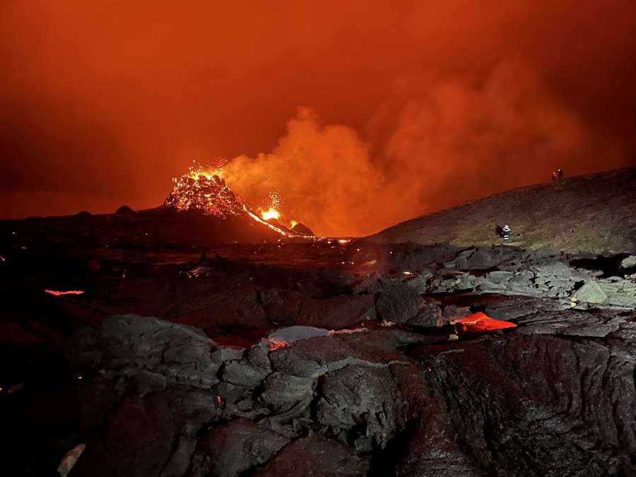 Eruption in Geldingadalir Iceland 2021