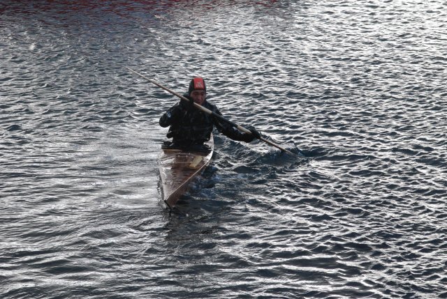 Kayak performance during lunch brake