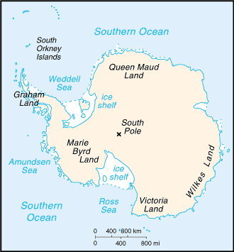 Antarctica map