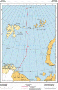 Norway and Russia dispute, map