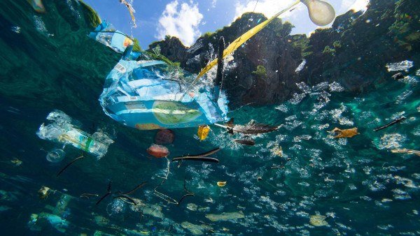 Plastic in the ocean