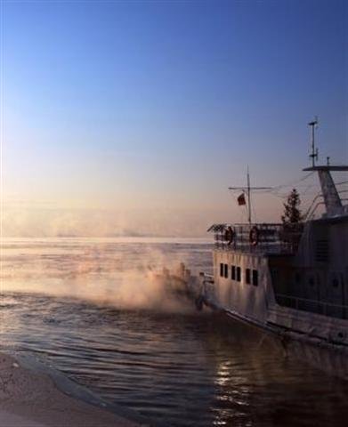 Ship in the arctic