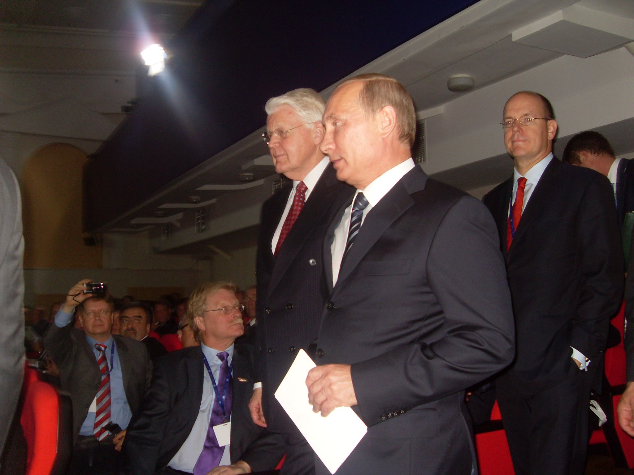 Vladimir Putin and Ólafur Ragnar Grímsson