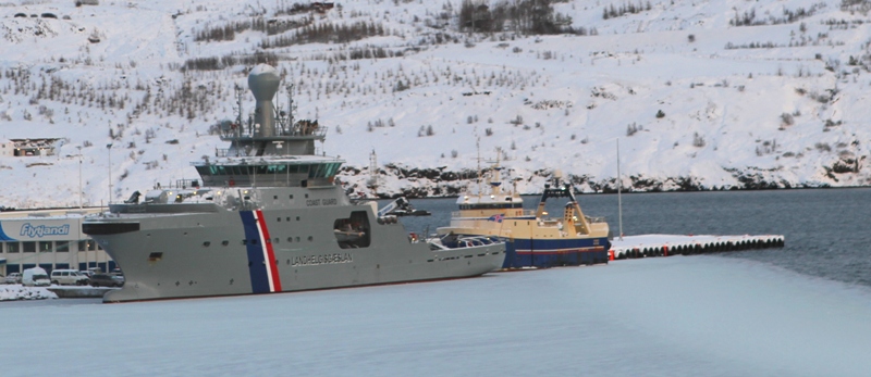 Thor in the port of Akureyri.